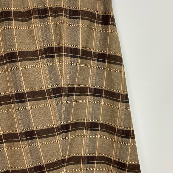 Vintage Jessica Plaid A Line Fringe Skirt Sz 29 - Picture 6 of 10